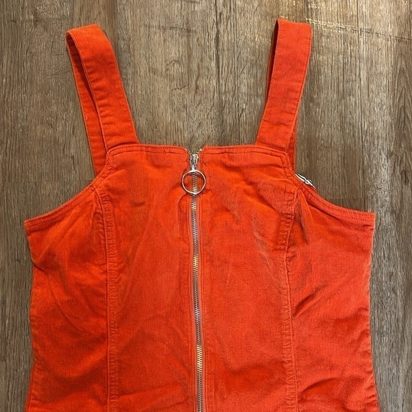 NWT BLACK LABEL ORANGE CORDUROY DRESS - Picture 3 of 7